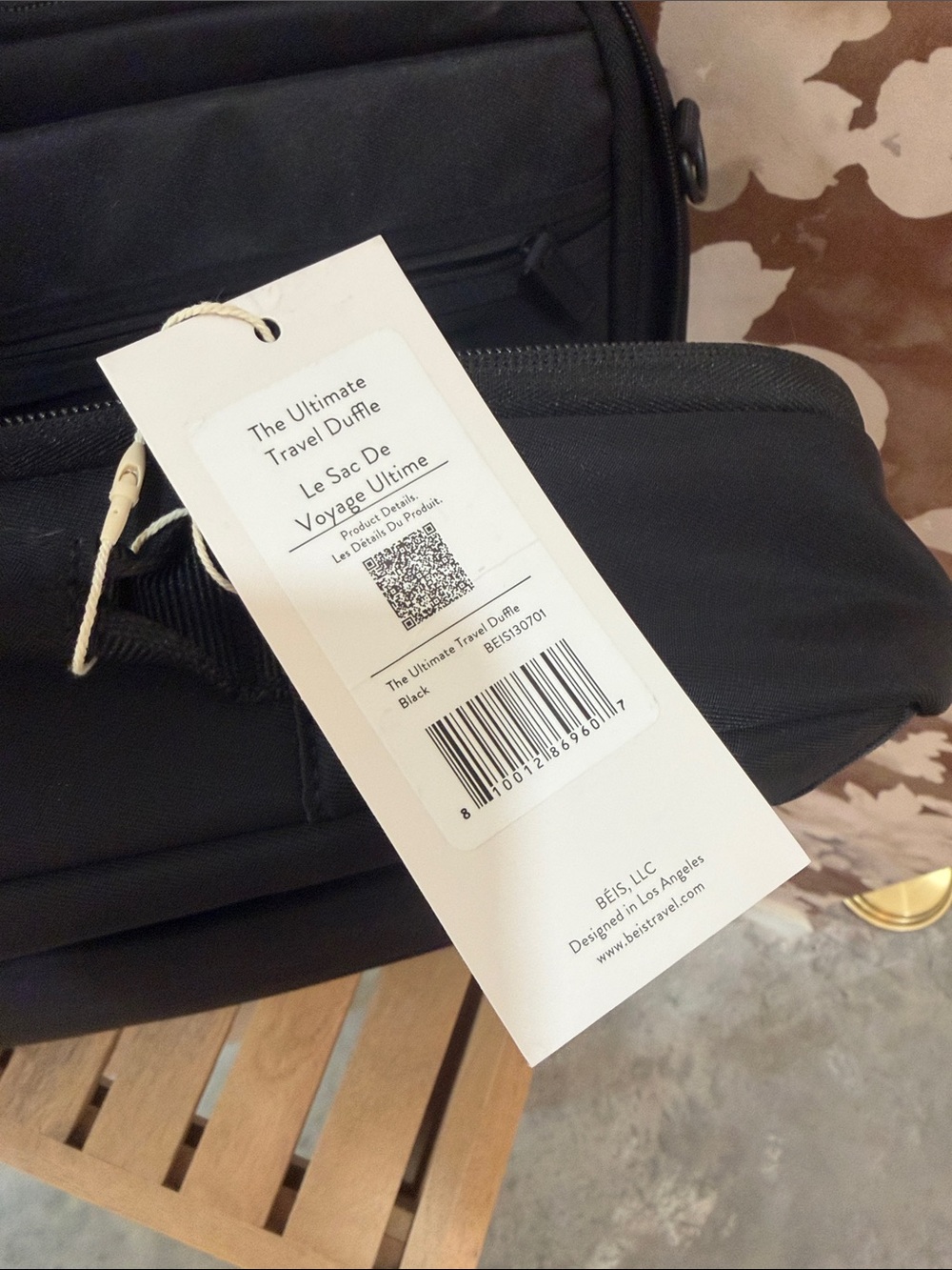 BEIS NWT The Ultimate Travel Duffle 
in Black - Picture 8 of 9